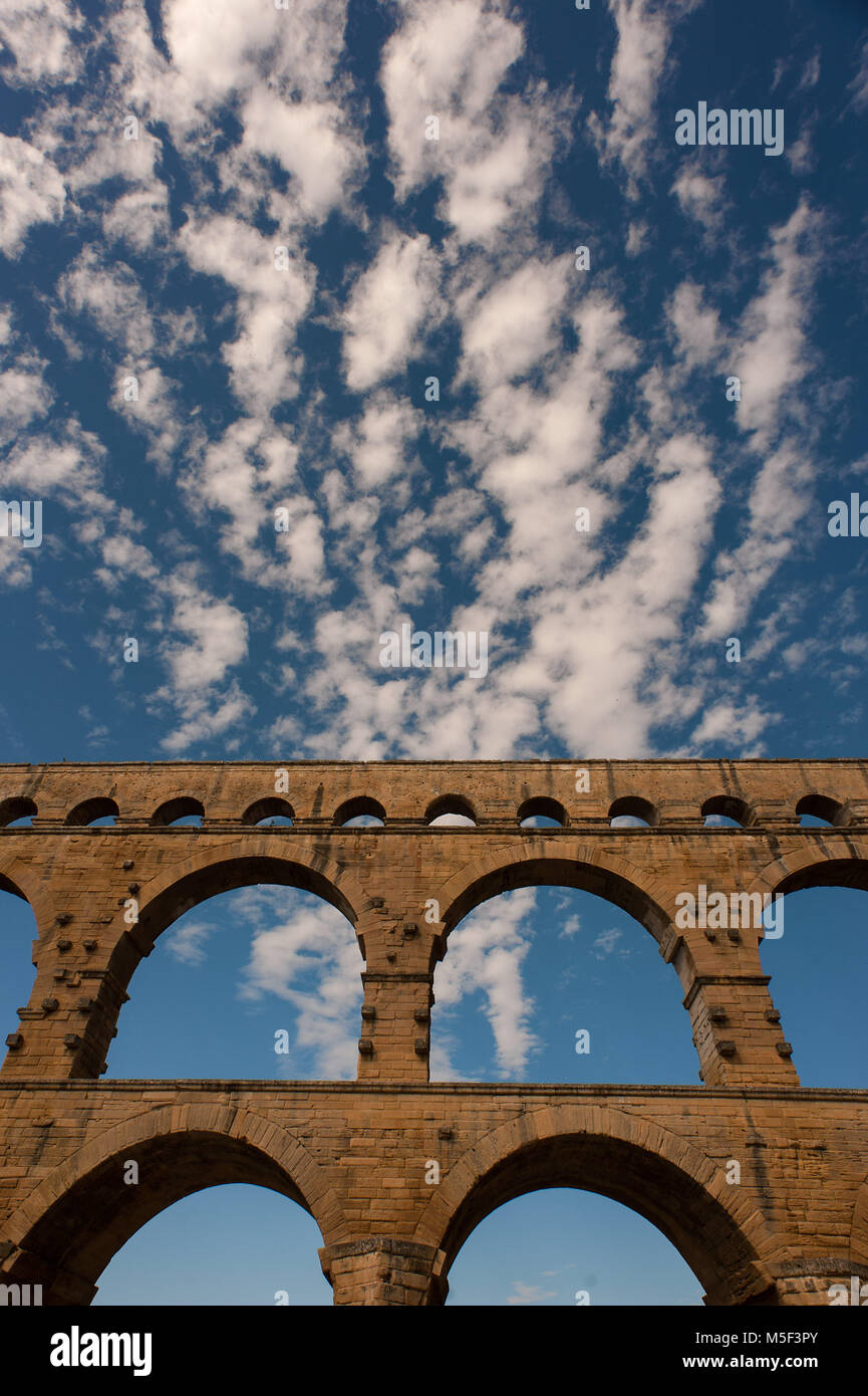 Pont du Gard, France. Stock Photo