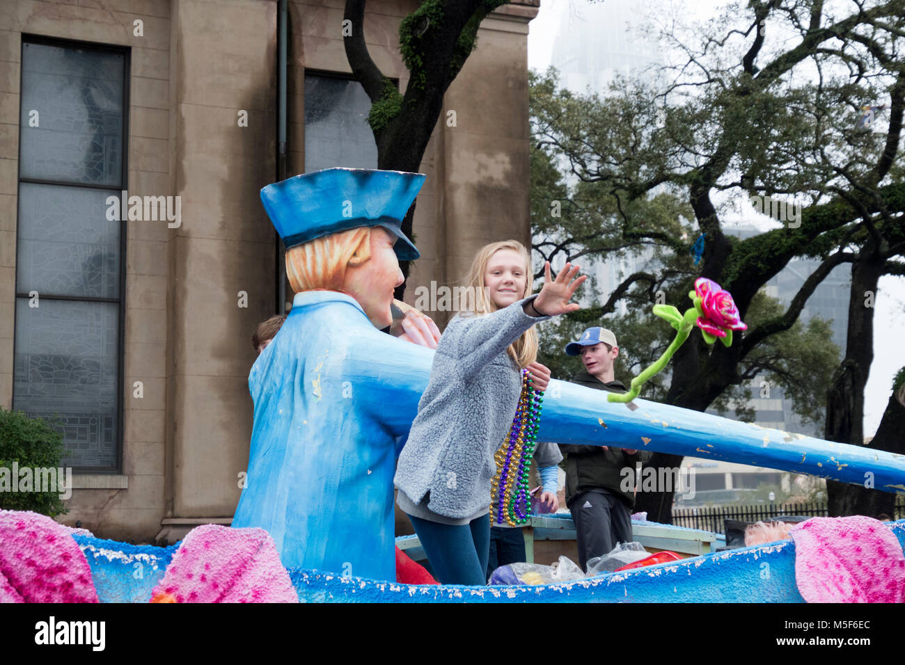 Mardi Gras parade in Mobile, Alabama Stock Photo Alamy