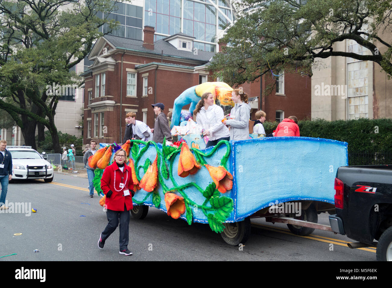 Mardi Gras parade in Mobile, Alabama Stock Photo Alamy