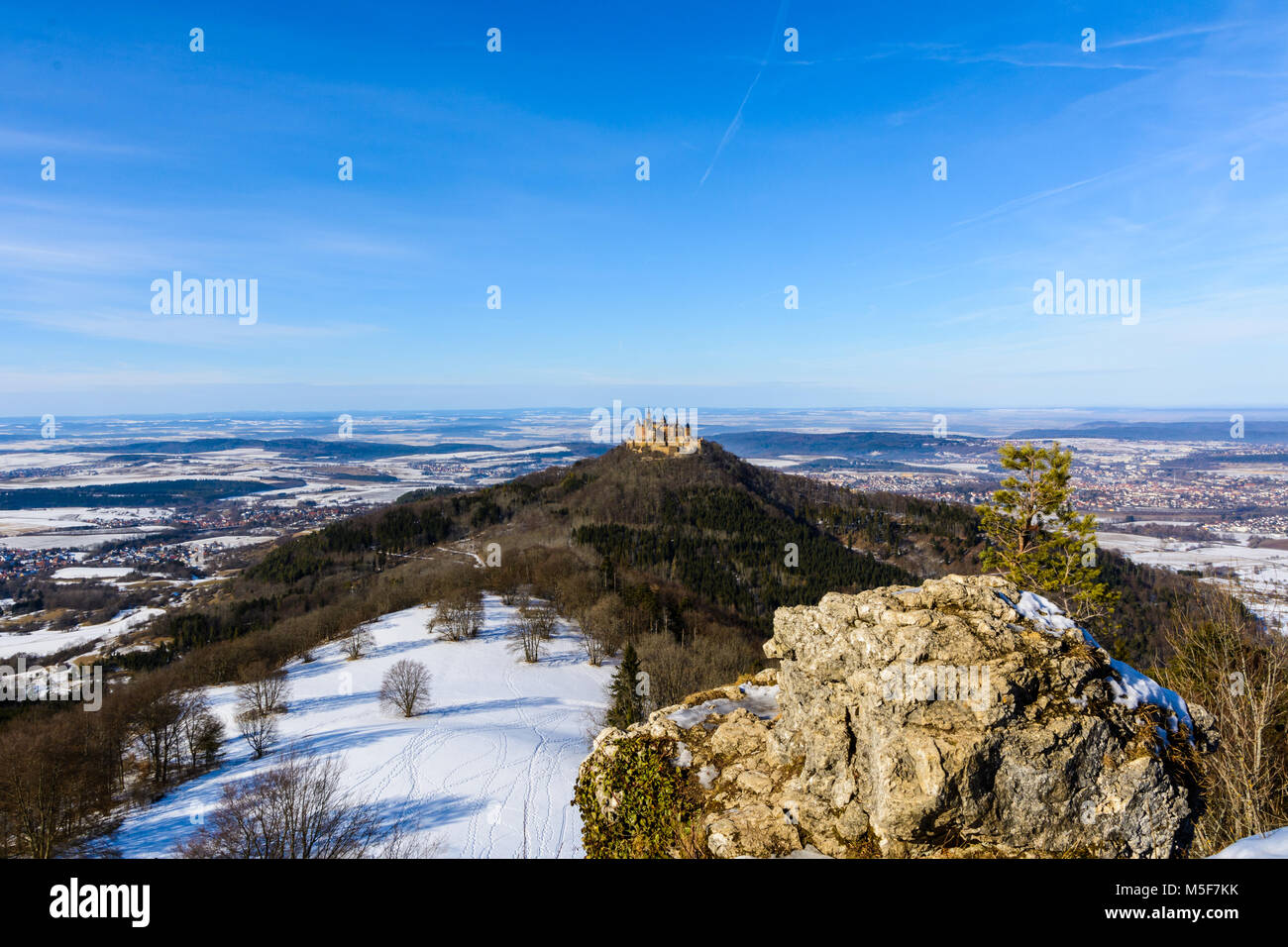 hohenzollern in winter Stock Photo