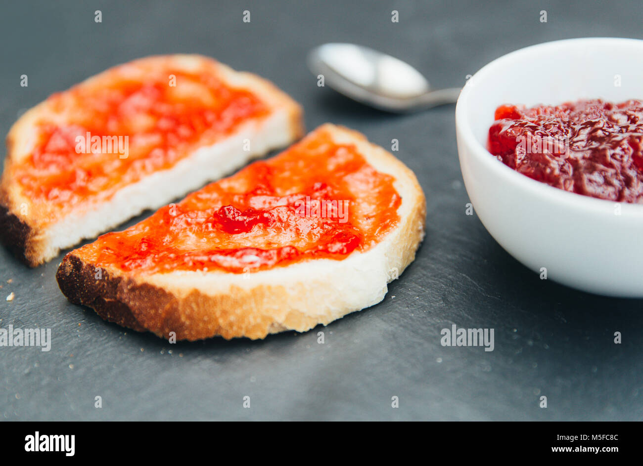 Jam on toast hires stock photography and images Alamy