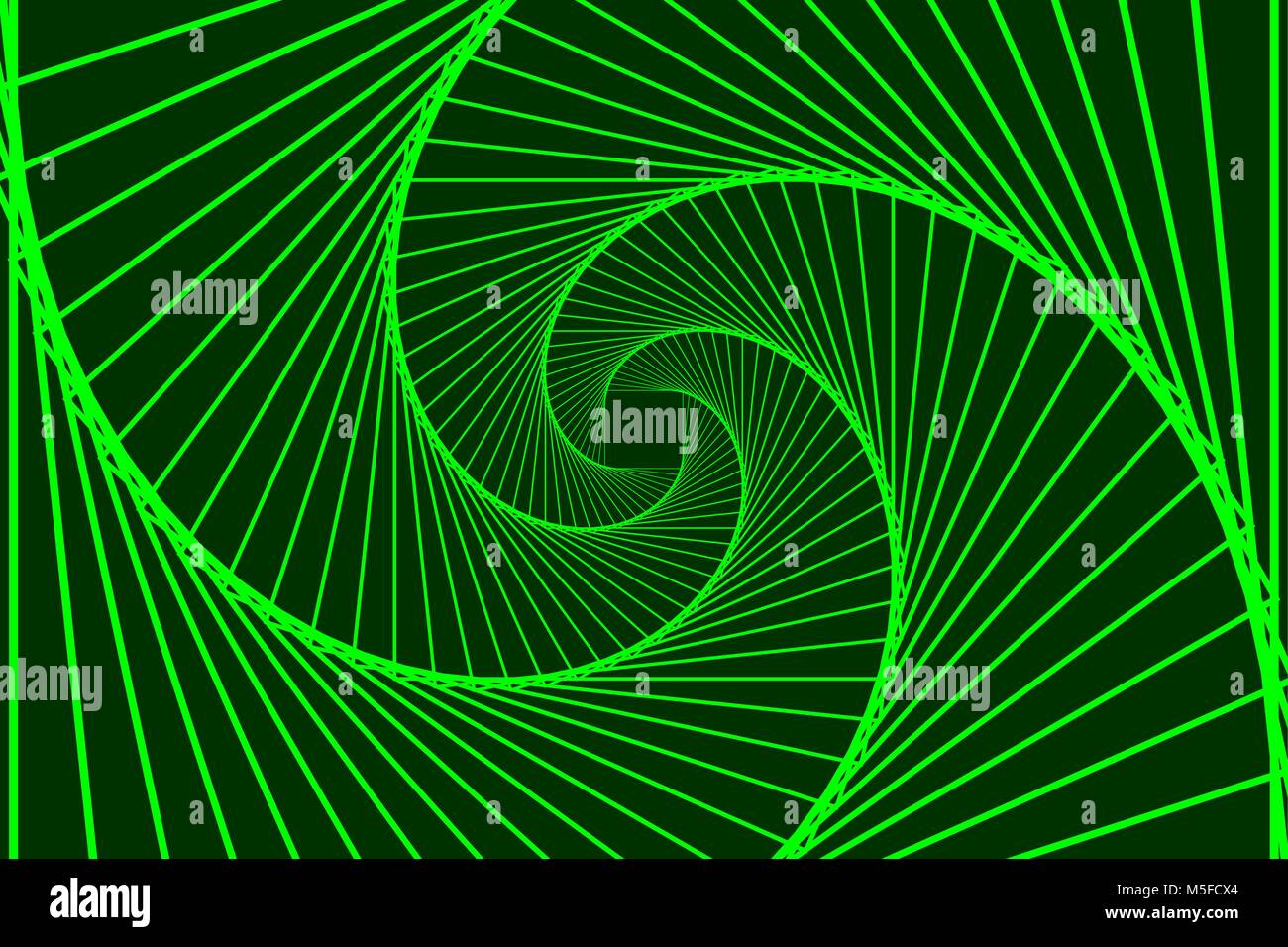 Rotating concentric squares, Square optical illusion pattern - green ...