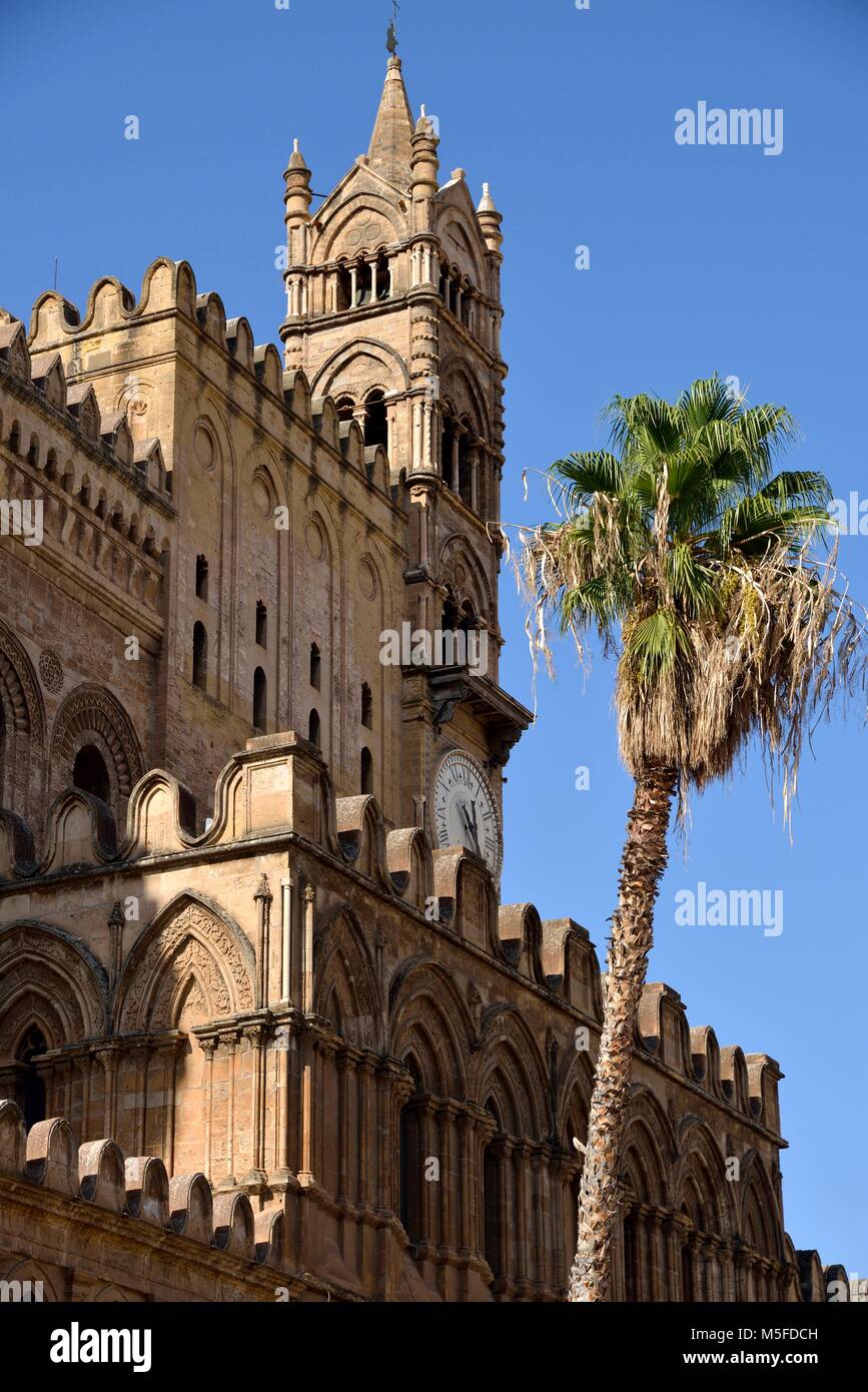 Palermo Cathedral, Palermo, Sicily, Italy Stock Photo