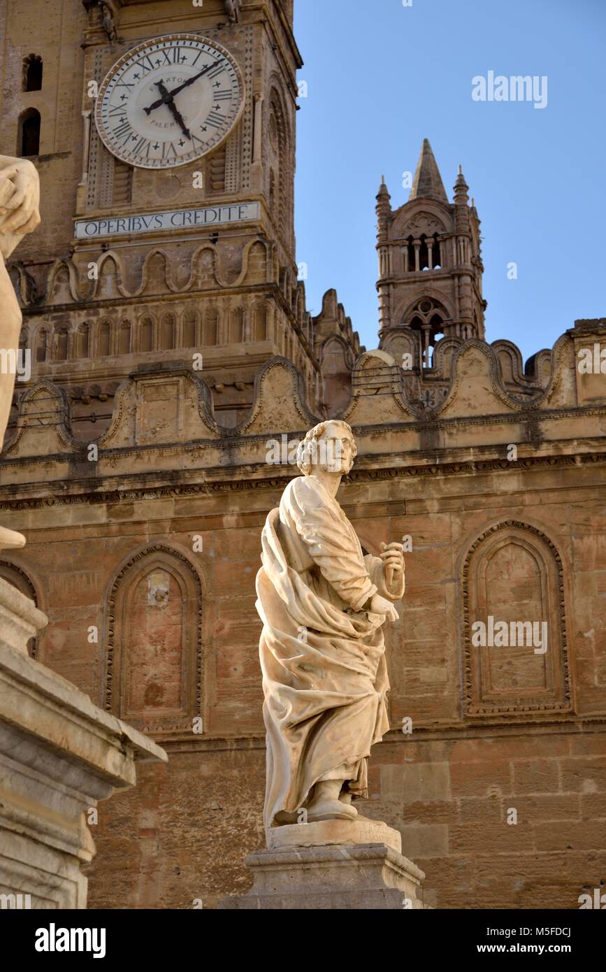 Palermo Cathedral, Palermo, Sicily, Italy Stock Photo