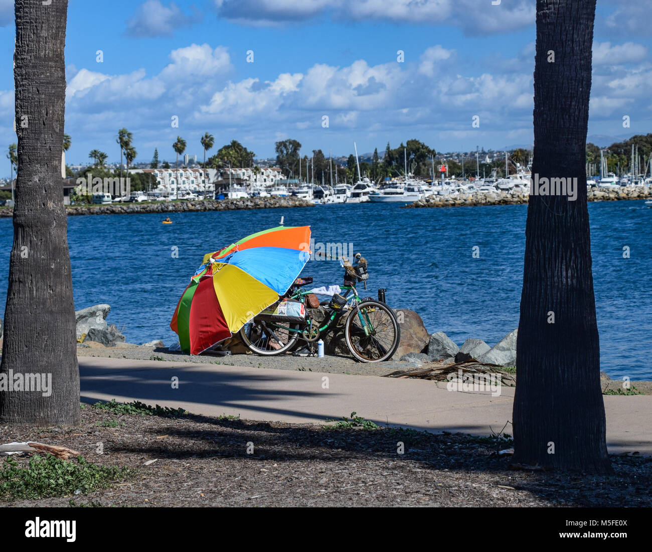 Kiteboarding at San Diego Beach Stock Photo Alamy