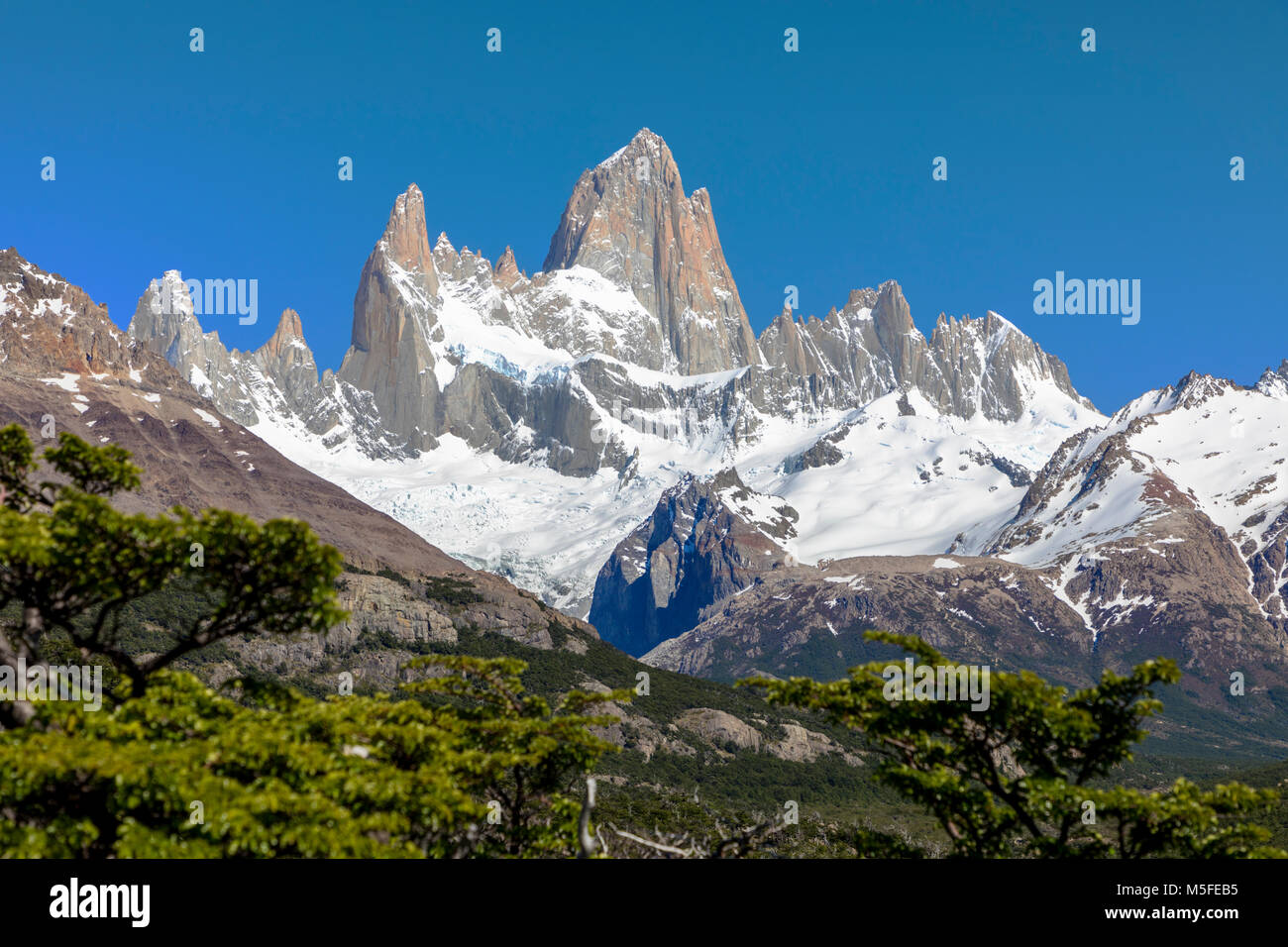 Mt. Fitz Roy 3405m; Patagonia; Argentina Stock Photo