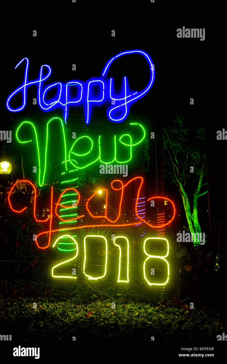 Happy new year sign with lights hires stock photography and images Alamy
