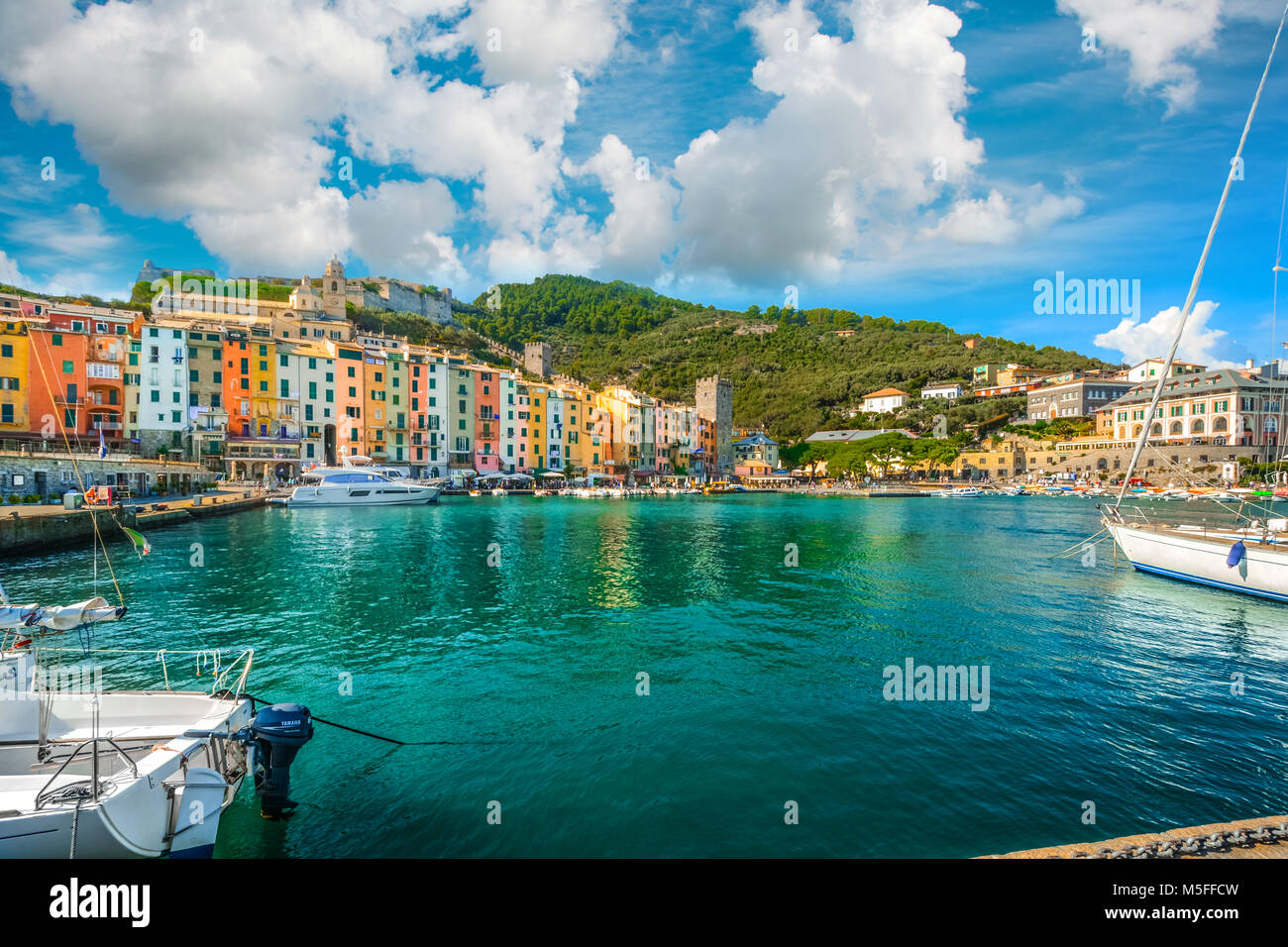 The colorful village of Portovenere on the Italian Riviera on Ligurian