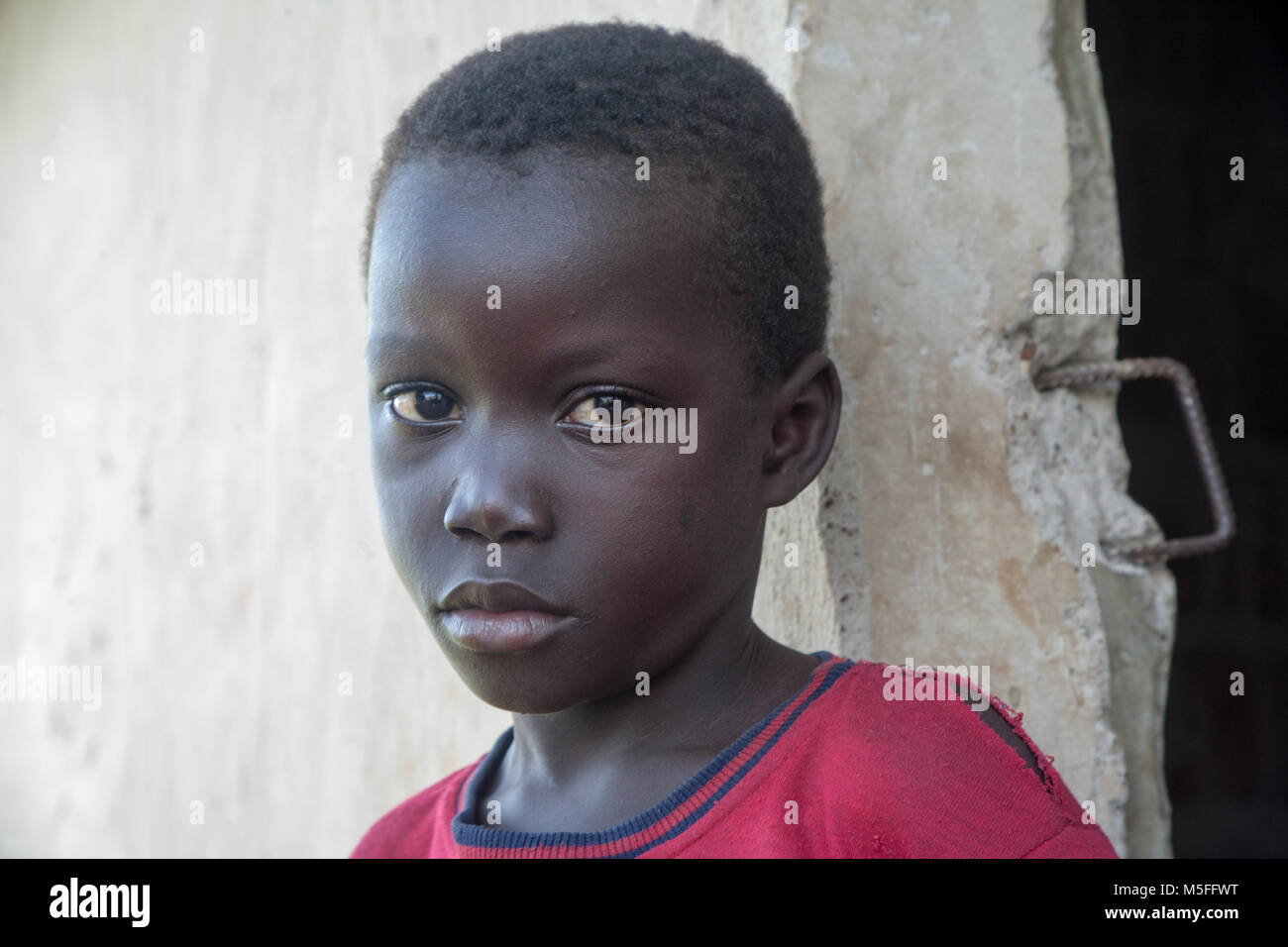 Portrait of Senegalese boy Stock Photo