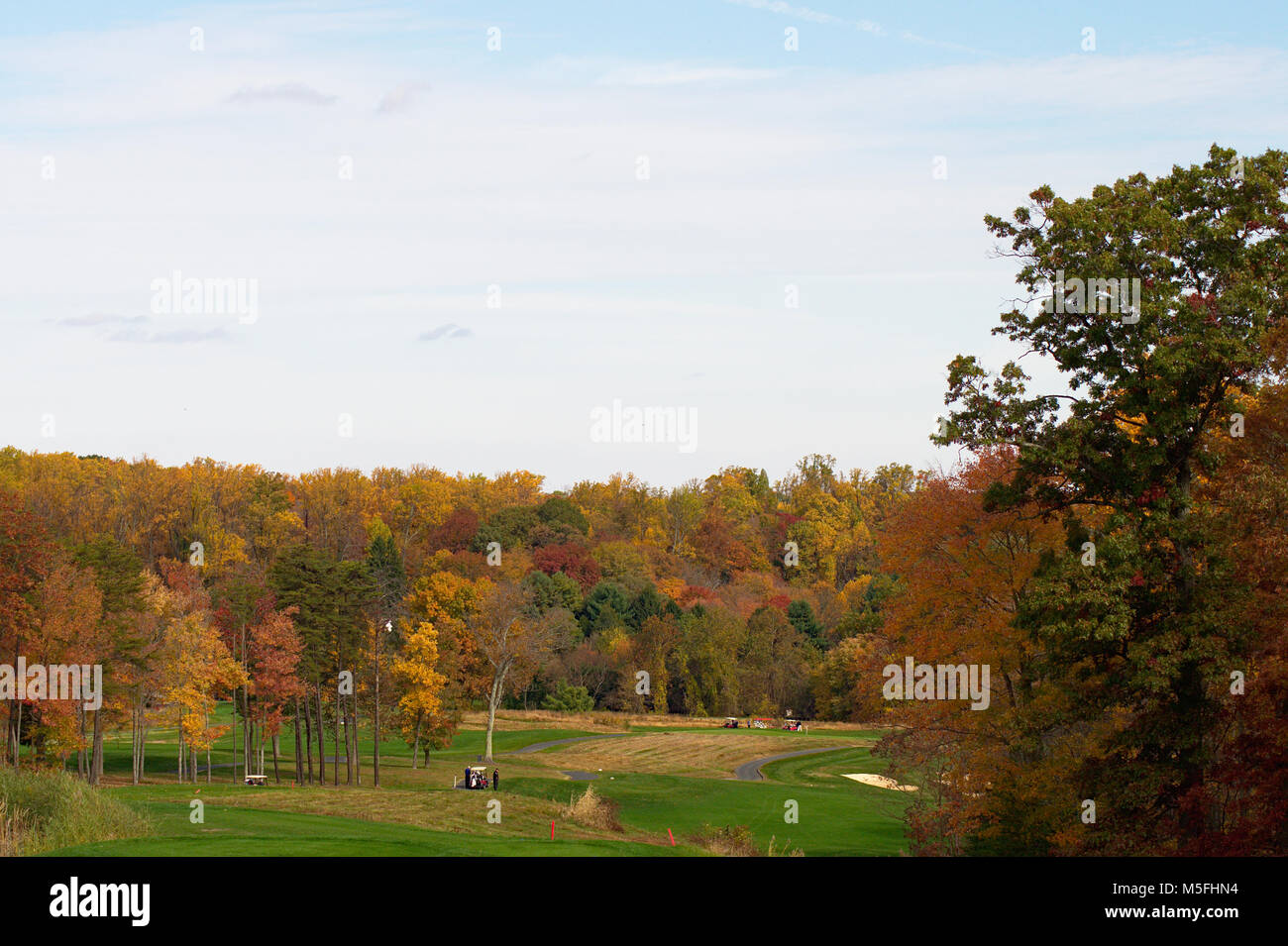 Beautiful Mountain Branch Golf Course in the Fall Stock Photo Alamy