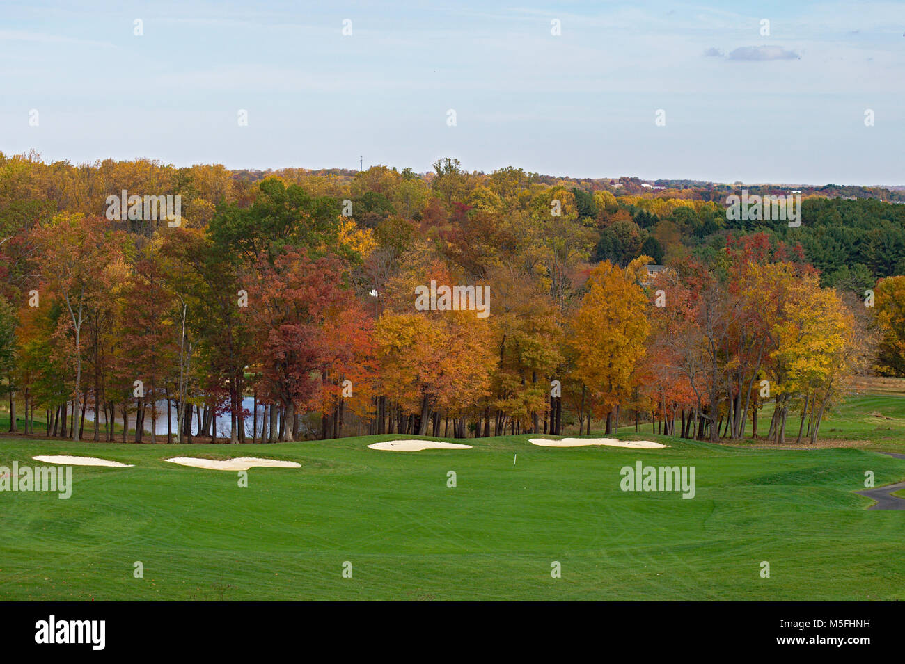 Beautiful Mountain Branch Golf Course in the Fall Stock Photo Alamy