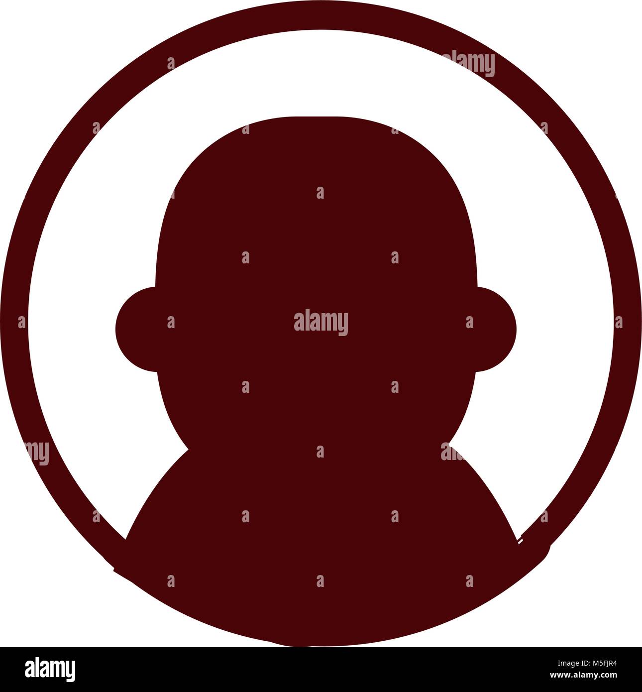 line color avatar user social profile person vector illustration Stock ...