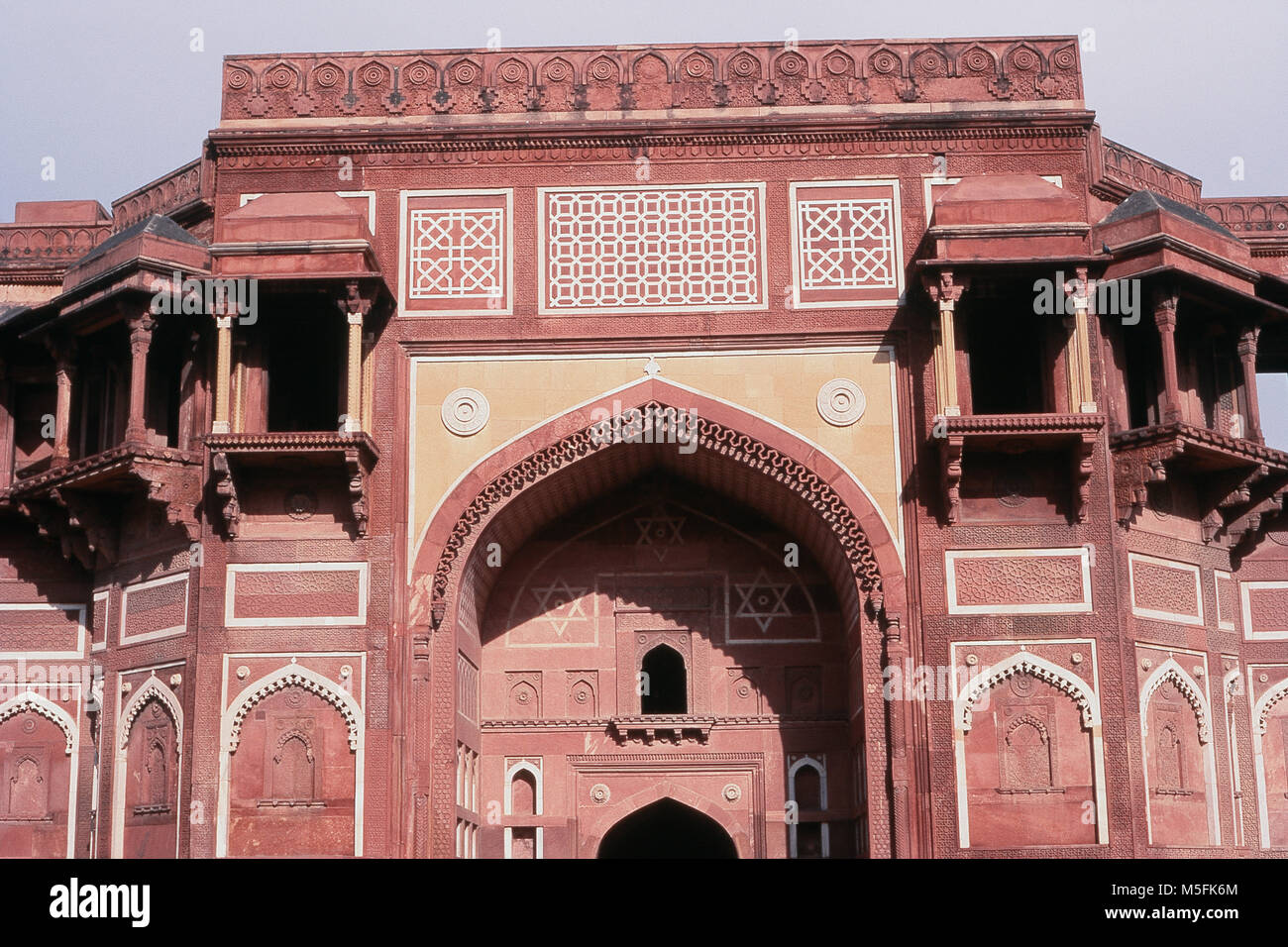 Jahangir Palace inside Red fort in Agra, Uttar Pradesh, India Stock Photo