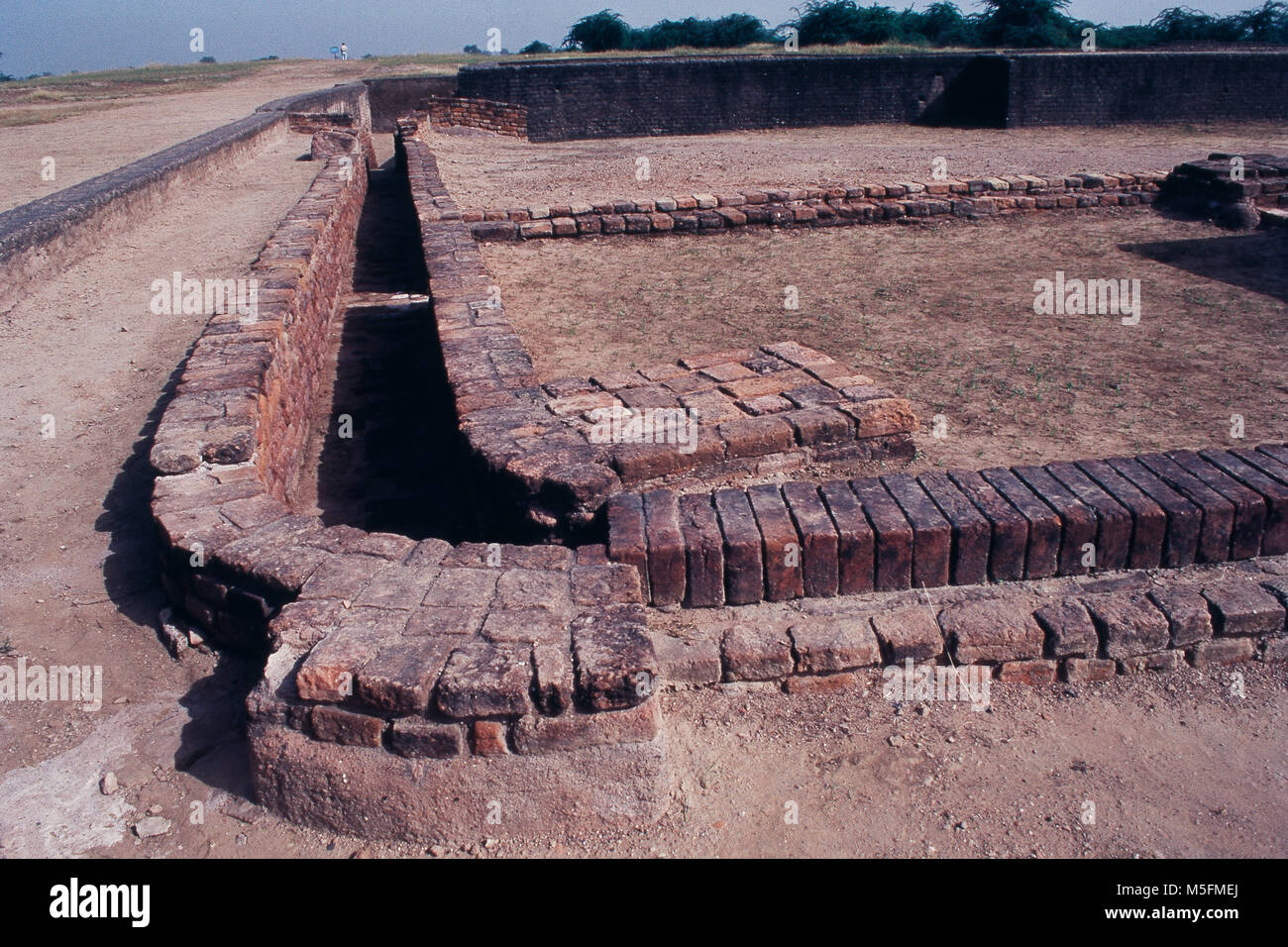 Harappan Civilization of the Indus Valley in Lothal, Gujarat, India Stock Photo