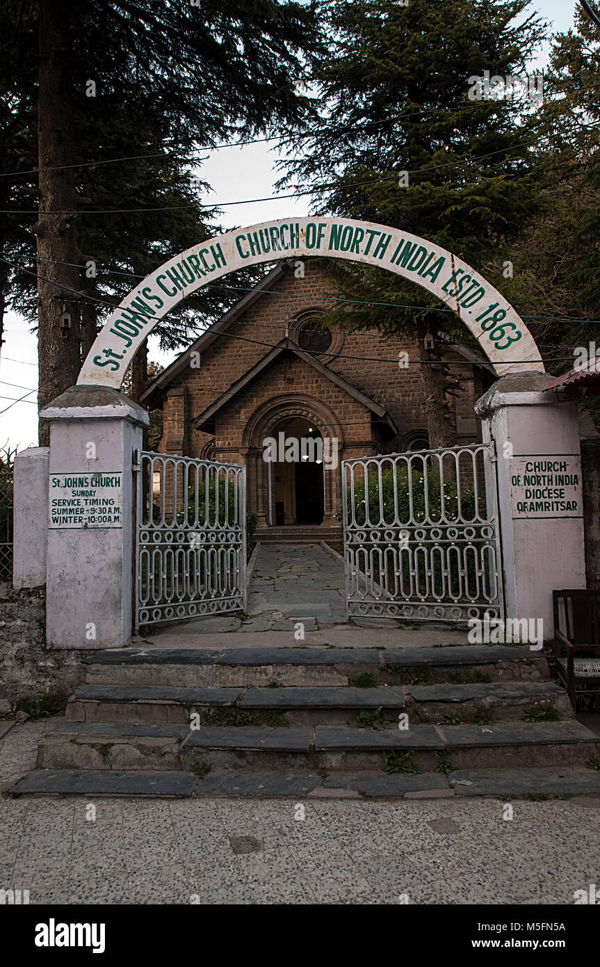 St Johns Church, Dalhousie, Himachal Pradesh, India, Asia Stock Photo