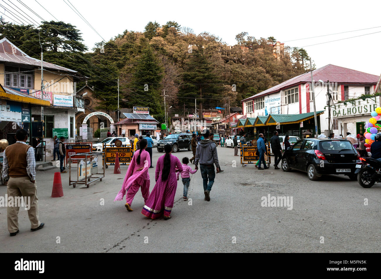 Gandhi Chowk, Dalhousie, Himachal Pradesh, India, Asia Stock Photo