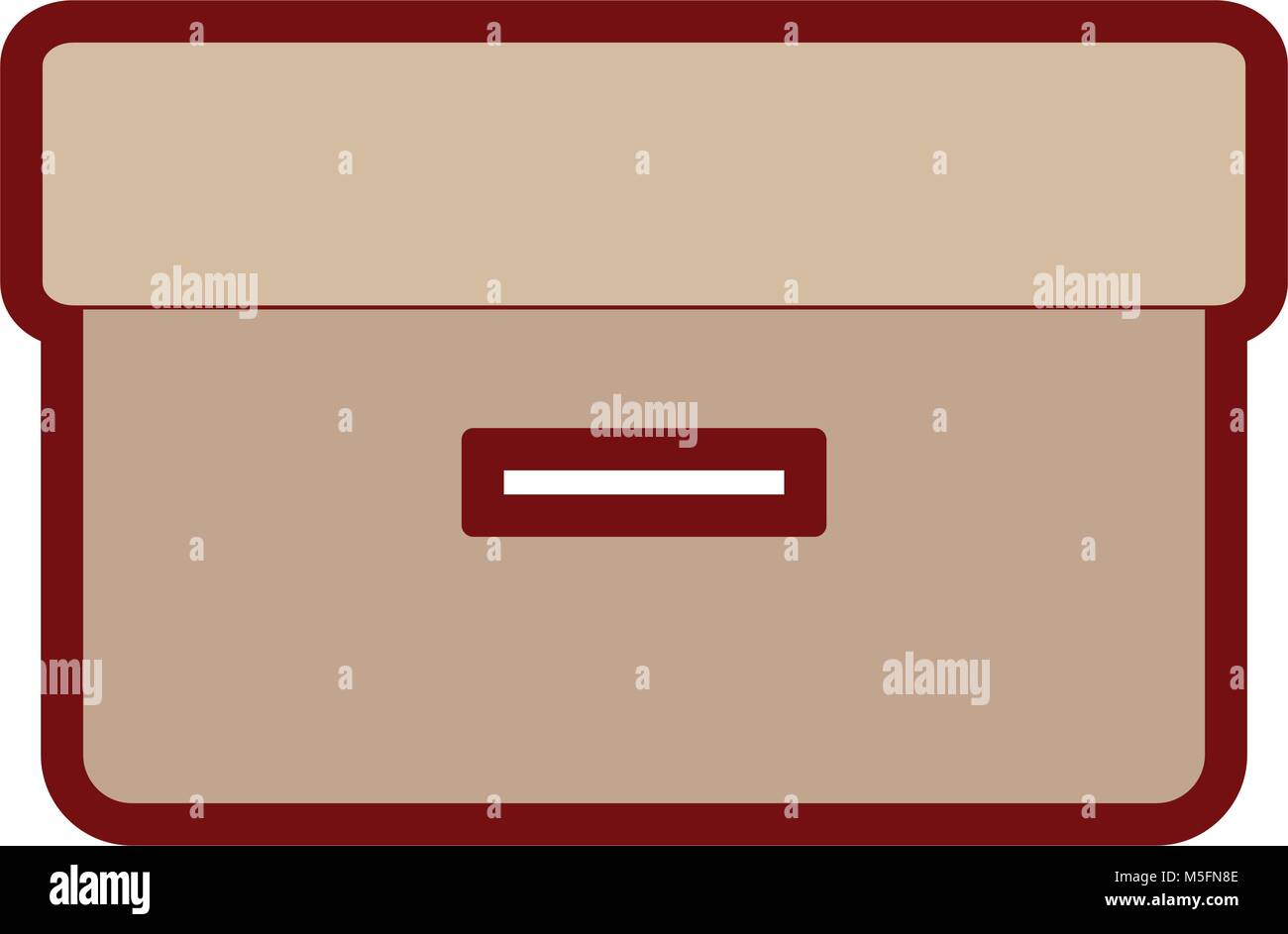 line color work box package object design vector illustration Stock ...