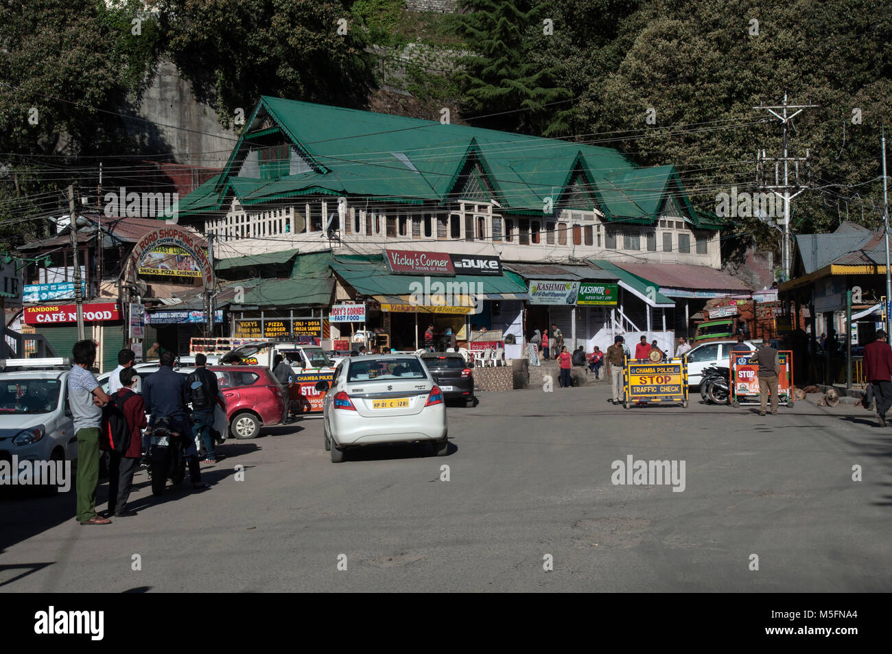 Gandhi Chowk, Dalhousie, Himachal Pradesh, India, Asia Stock Photo Alamy