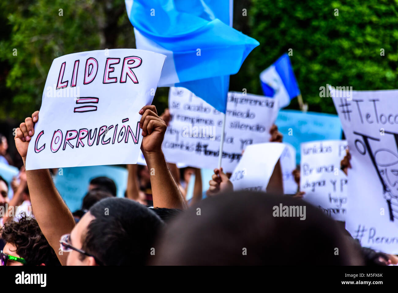 Government corruption protest signs hi-res stock photography and images -  Page 4 - Alamy