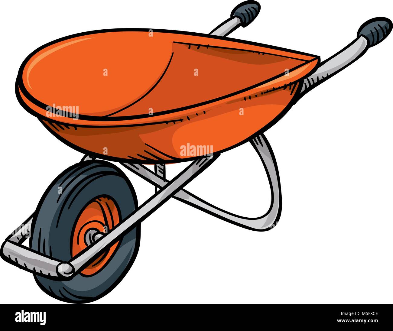 Wheelbarrow Vector Vectors Stock Photos & Wheelbarrow Vector Vectors