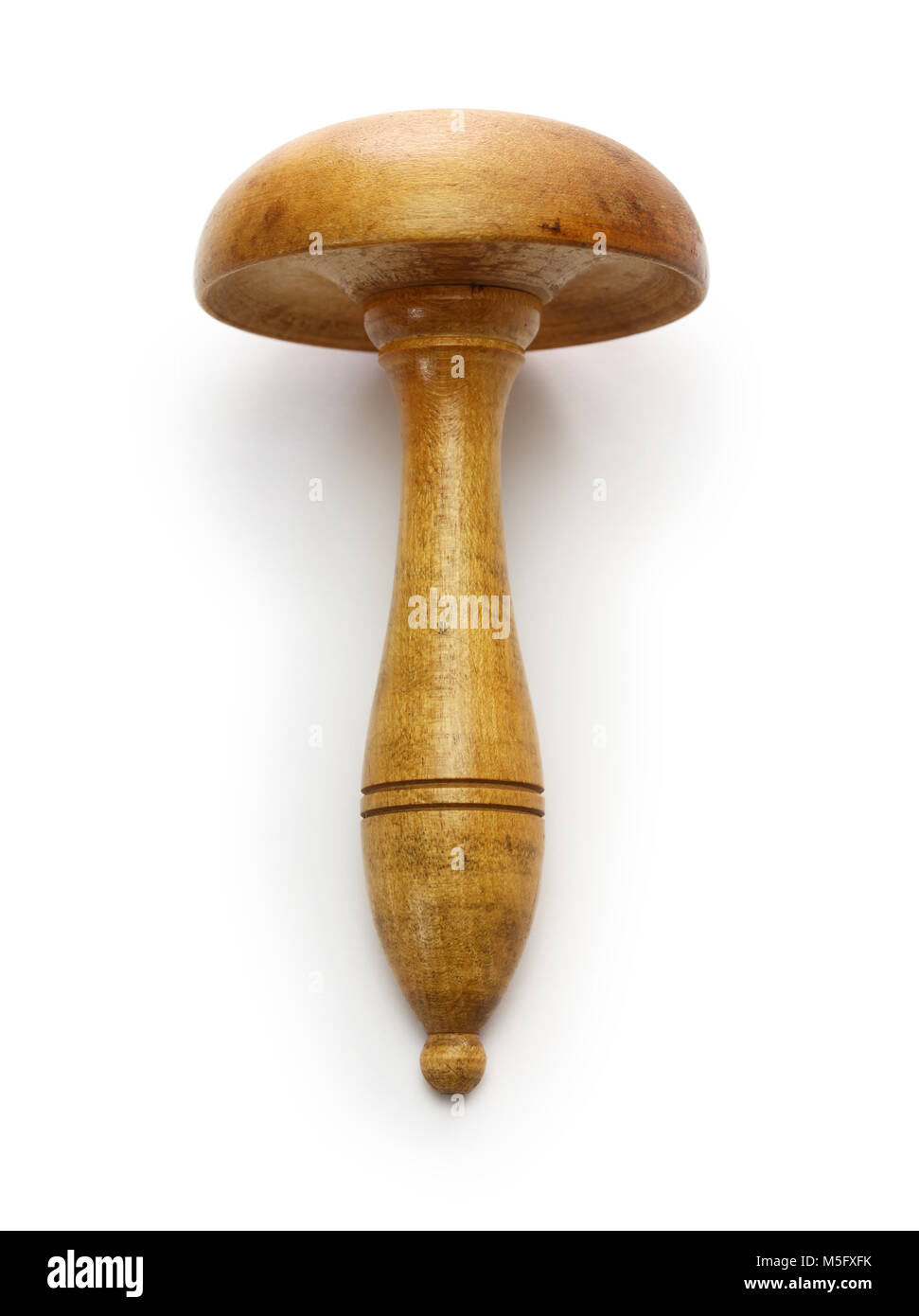 darning mushroom, vintage tool of repairing holes in fabric or knitting  isolated on white background Stock Photo - Alamy
