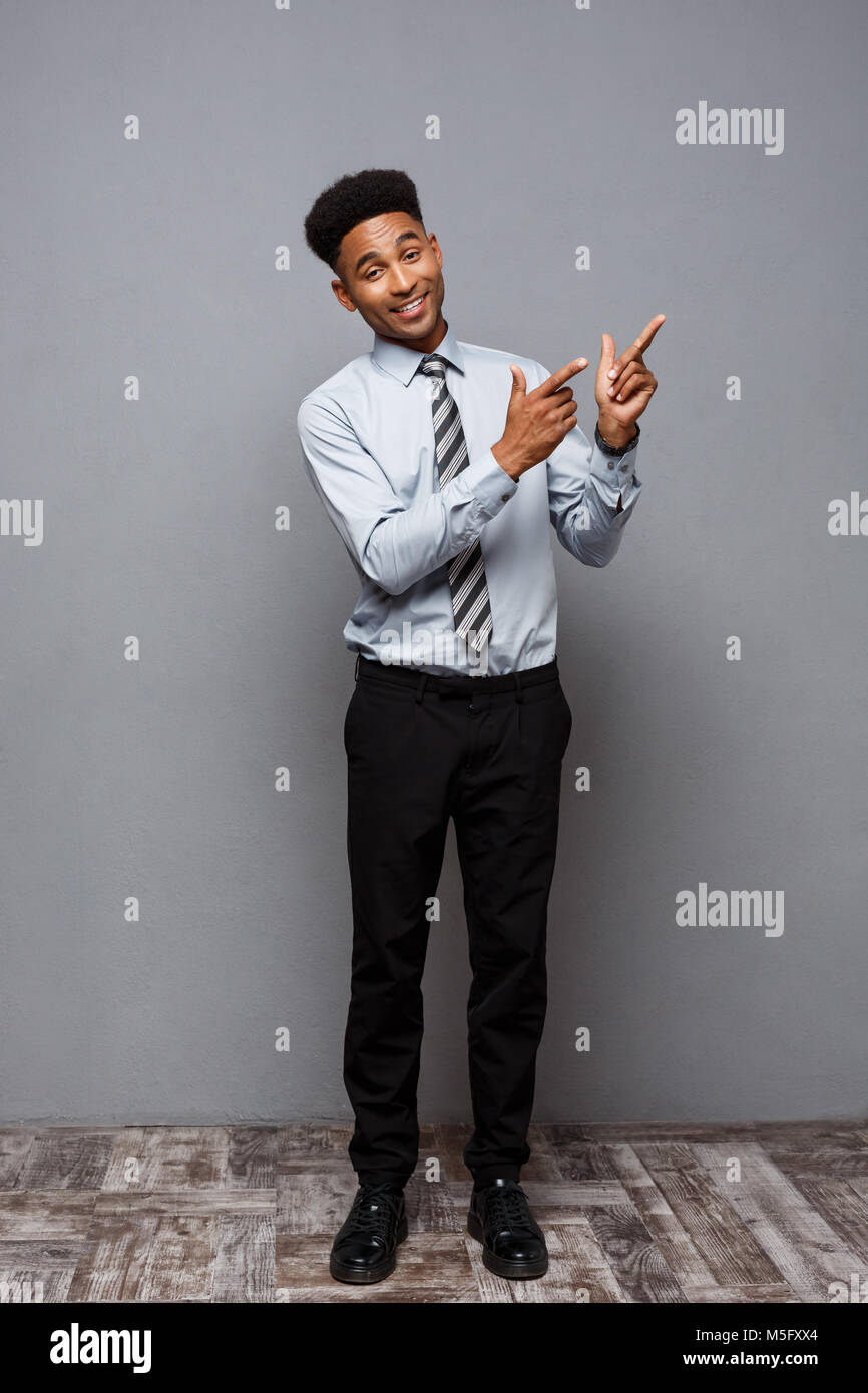 Business Concept - Full length portrait of confident african american ...