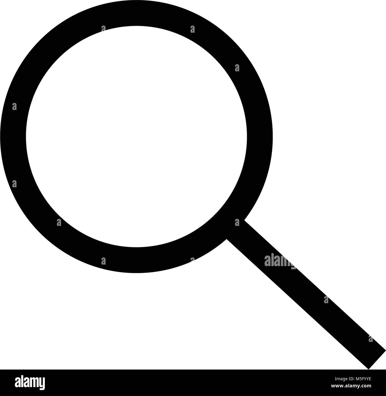 Search icon thin line outline isolated on white background for your web ...