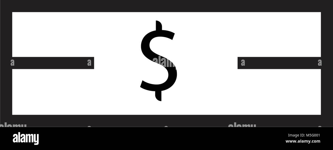 Money icon line outline isolated on white background for your web and ...