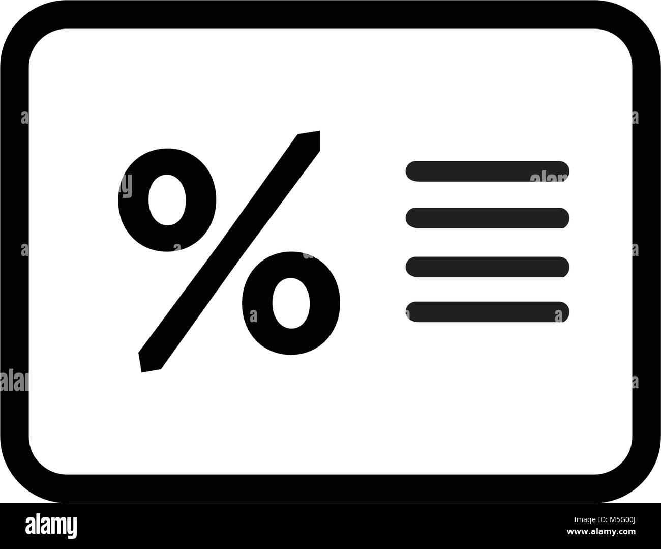 Percent icon line outline style isolated on white background for your ...