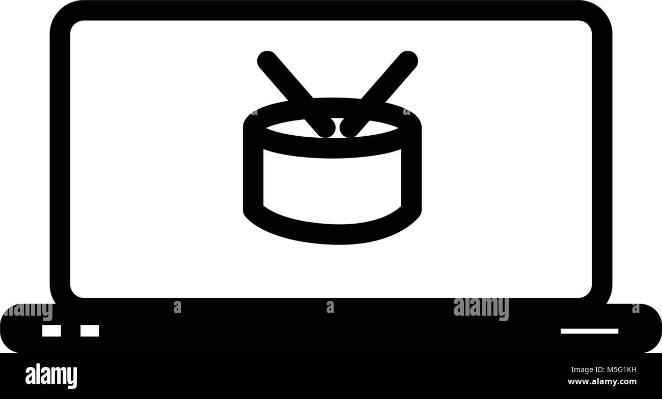 Online shopping bag icon line outline style isolated on white ...
