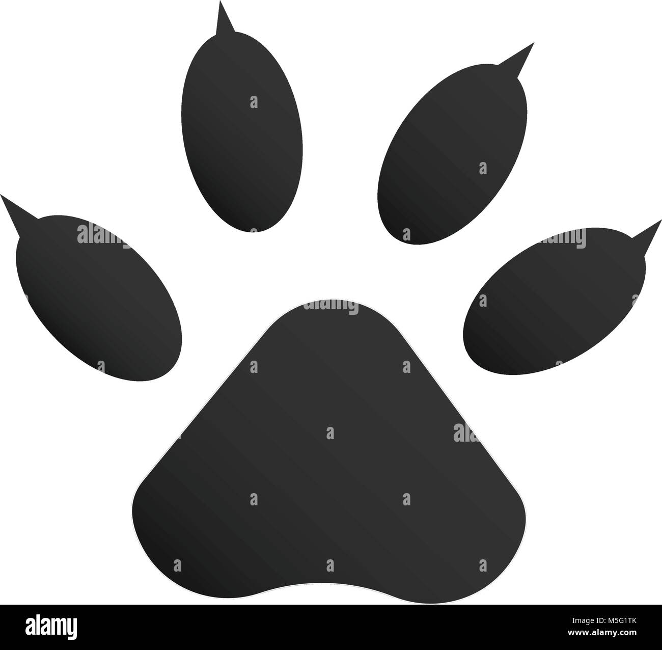 Cat paw print hi-res stock photography and images - Alamy
