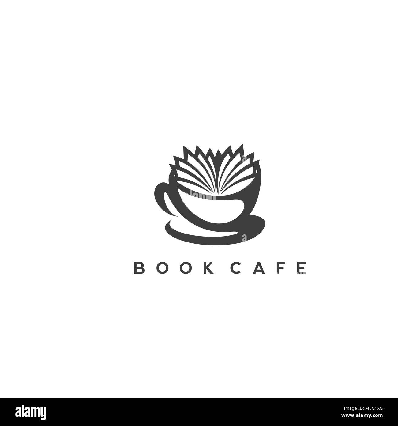 book cafe vector illustration. Stock Vector