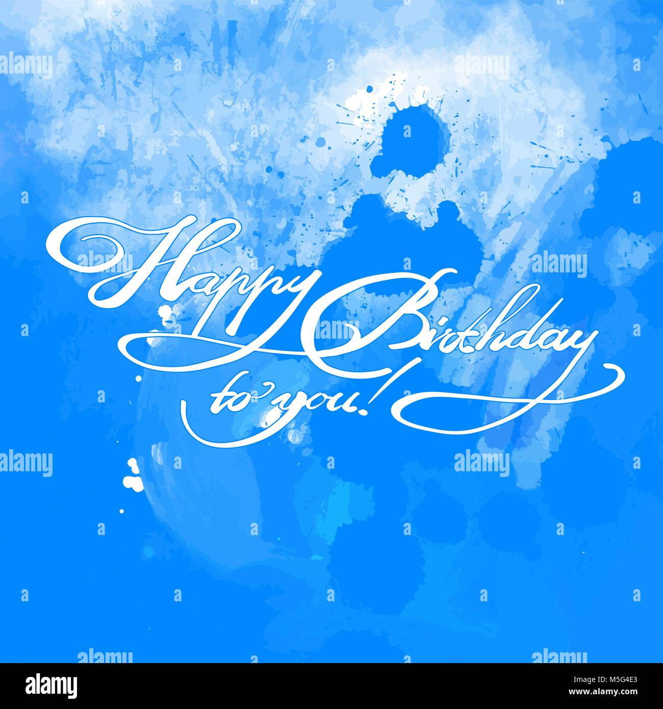 Happy Birthday quote hand lettering. Vector Artwork Concept. Ready for ...