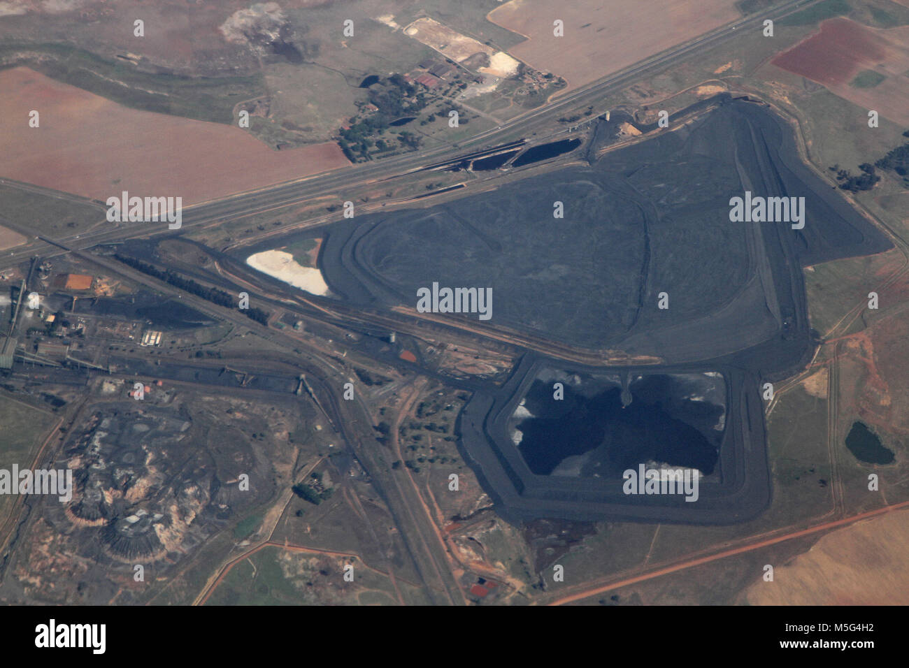 Coal Stockpile, South Africa Stock Photo