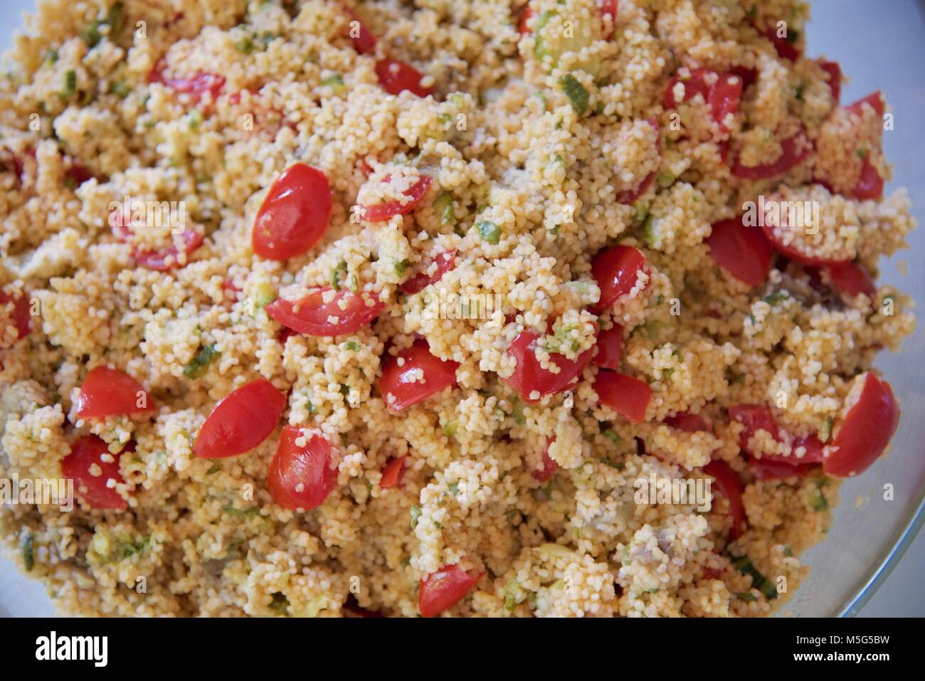 Cous cous plate Stock Photo