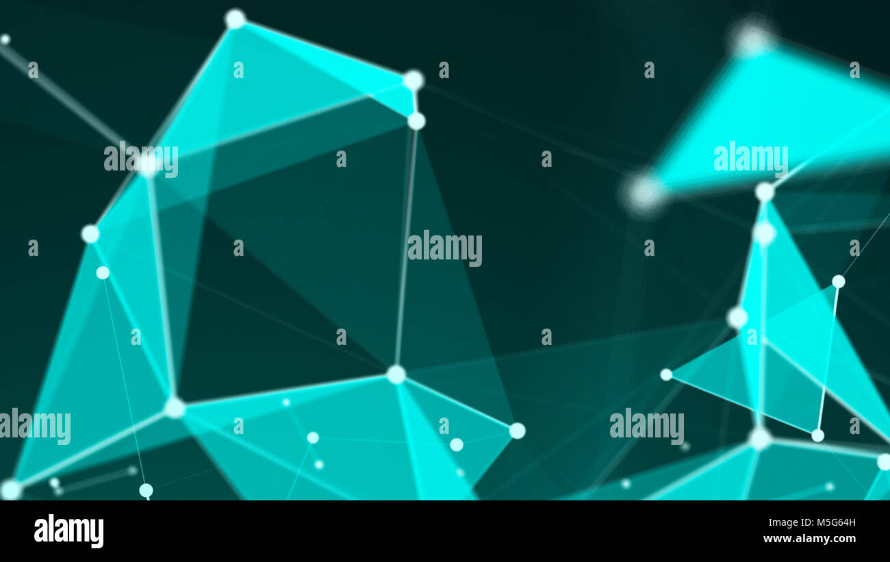 Abstract Polygonal Space Background with Connecting Dots and Lines ...
