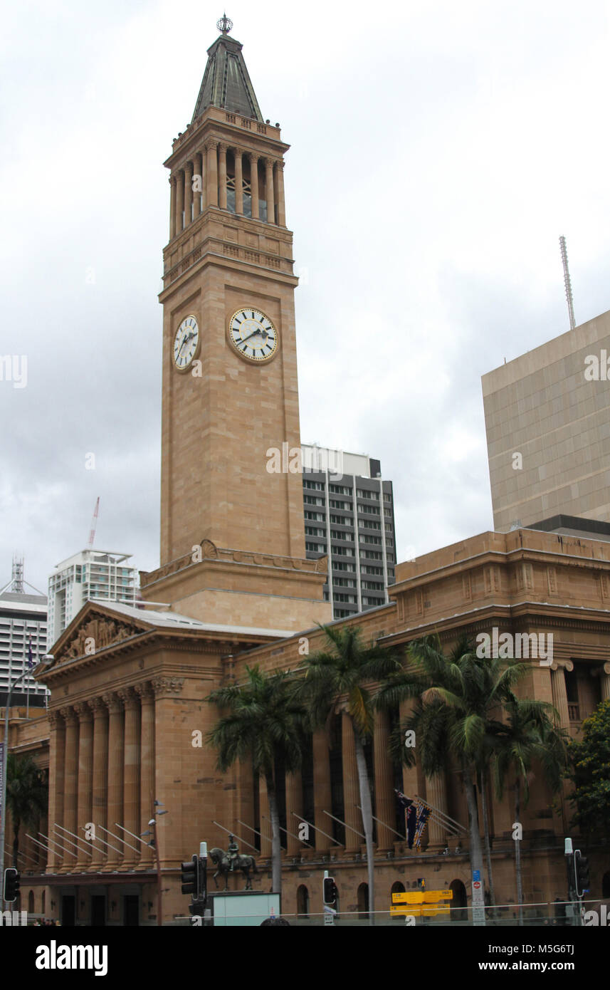 Brisbane City Hall, Brisbane, Australia Stock Photo