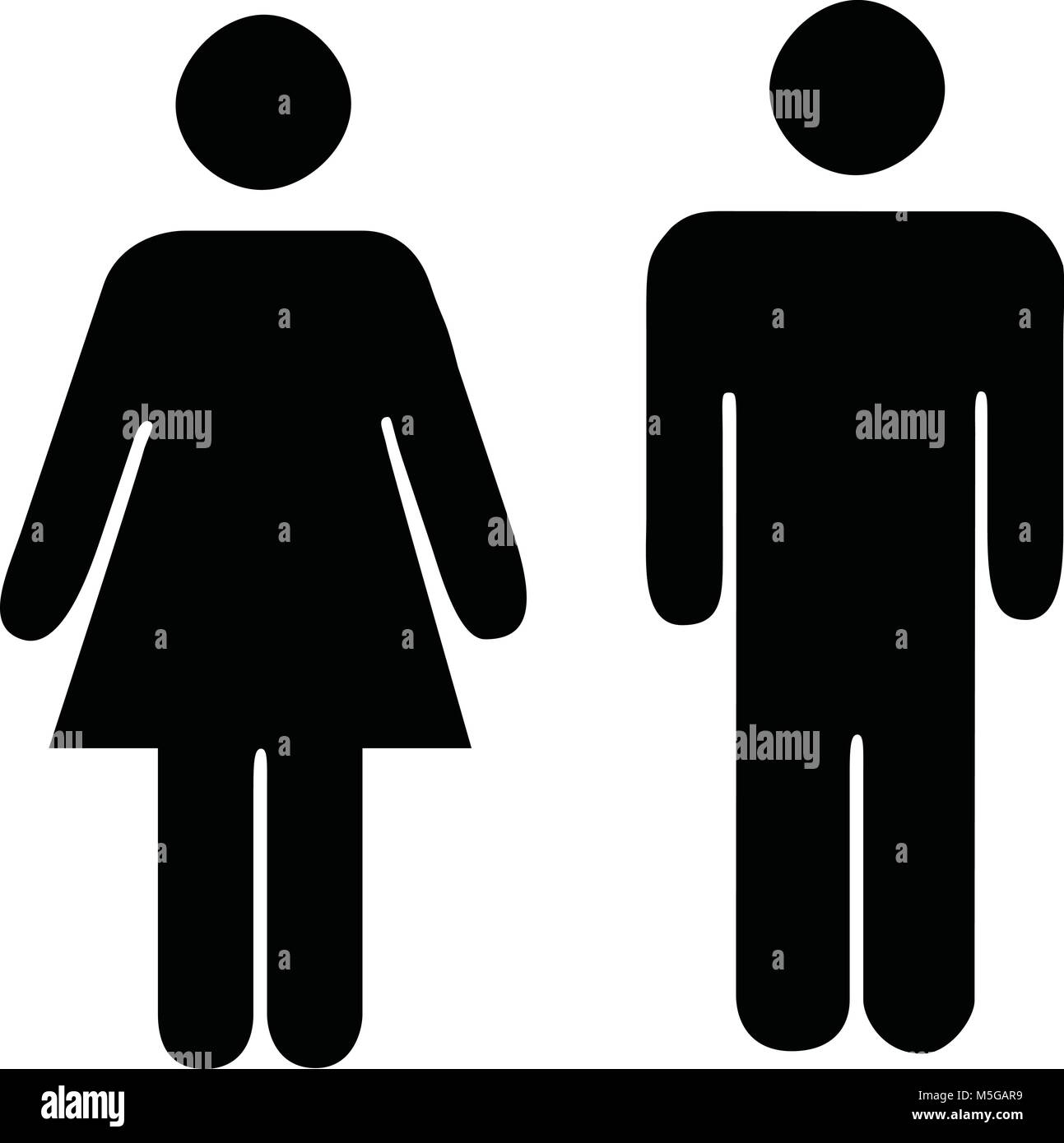 Man and woman silhouette Stock Vector