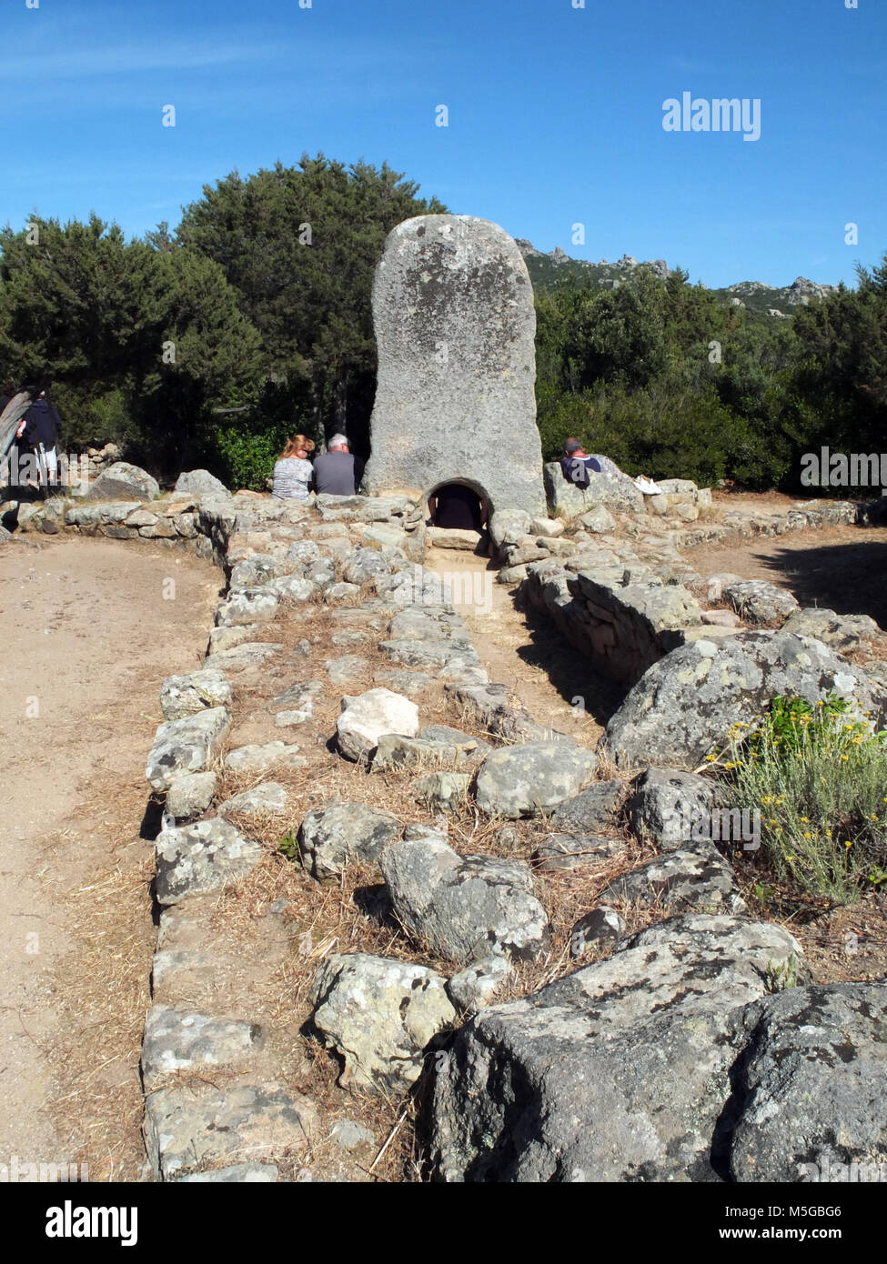 Palau, Sardinia. Tomba di Giganti 'Li Mizzani' Stock Photo