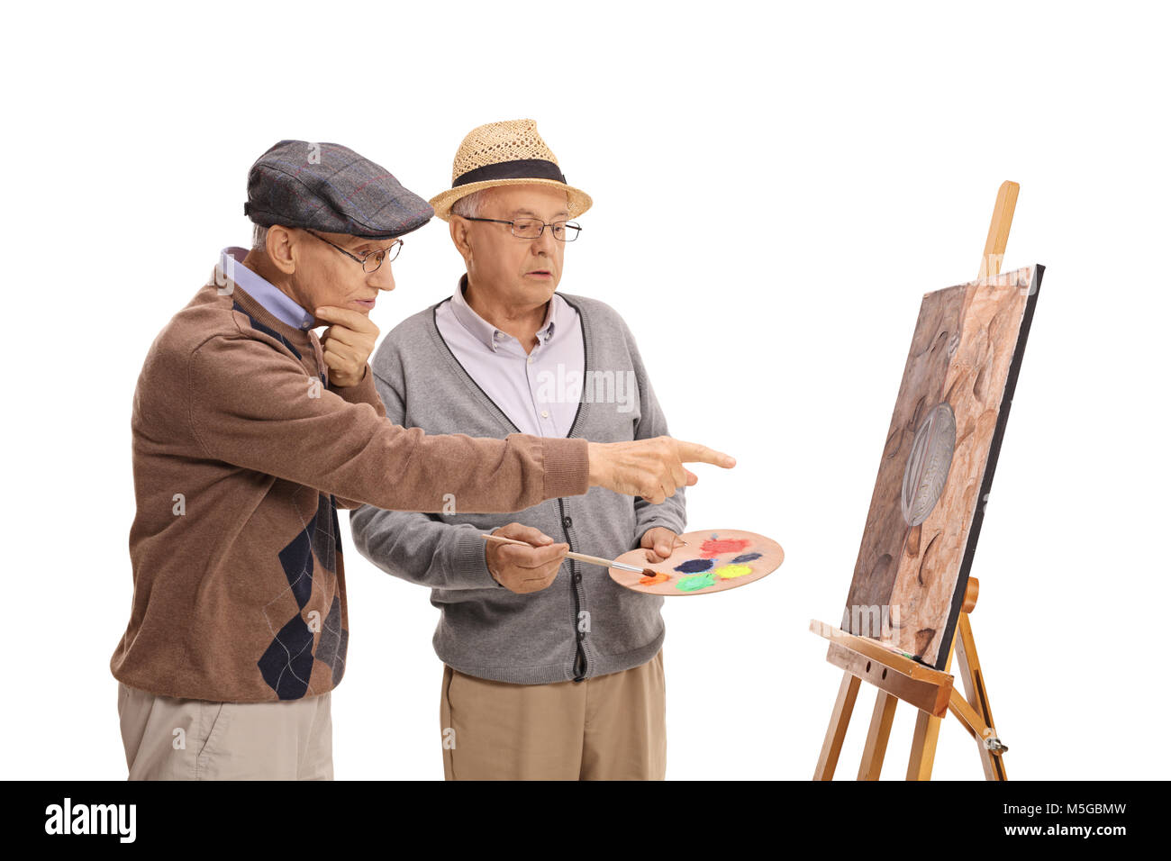 Elderly people painting hi-res stock photography and images - Alamy