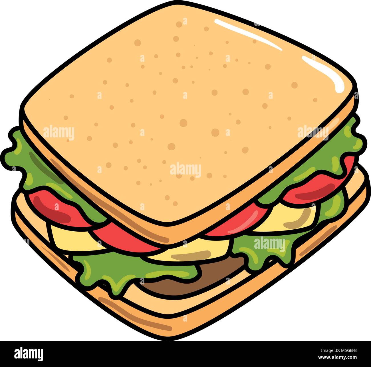 Sandwish Stock Vector Images - Alamy