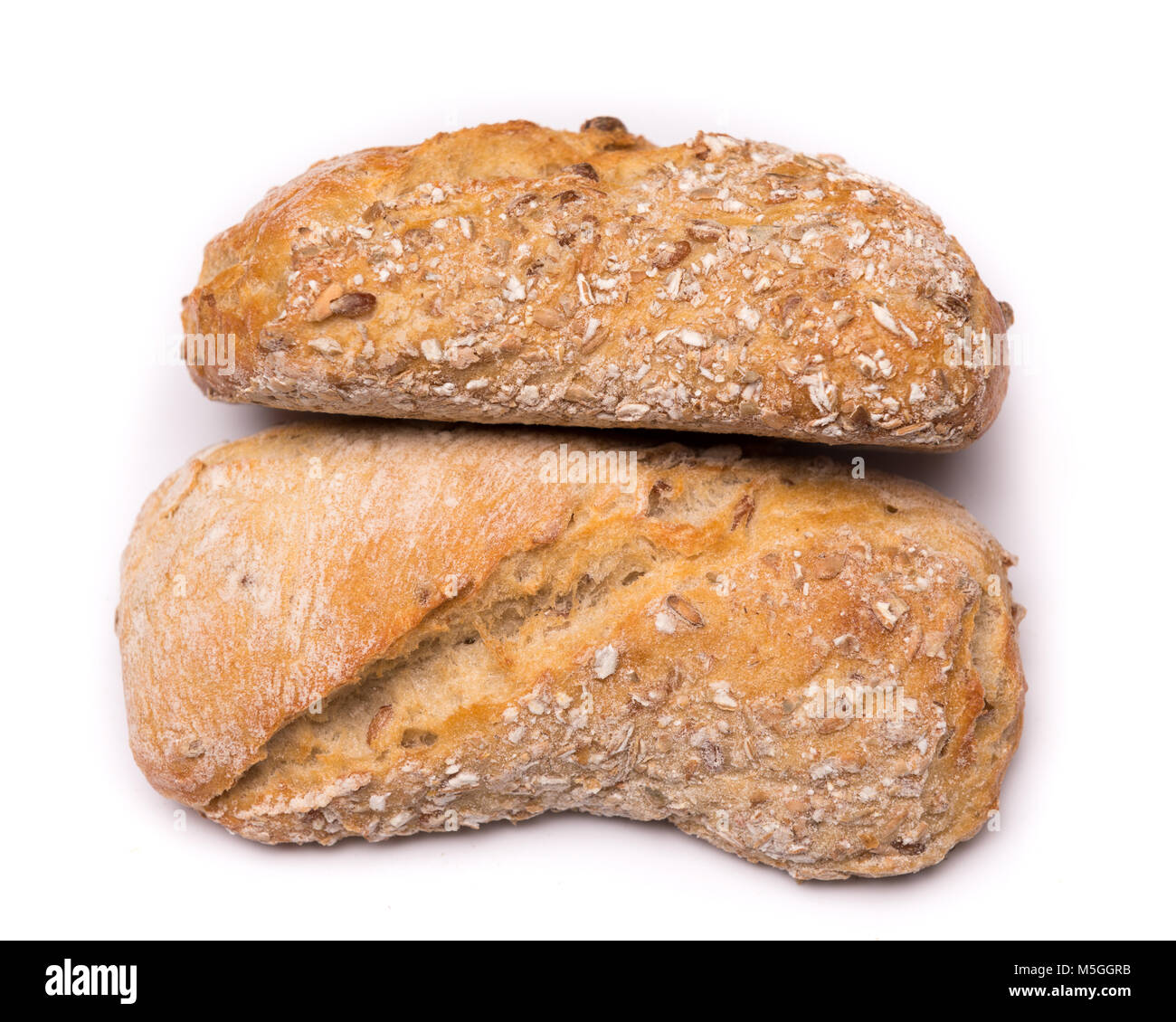 bread on white isolated background Stock Photo - Alamy