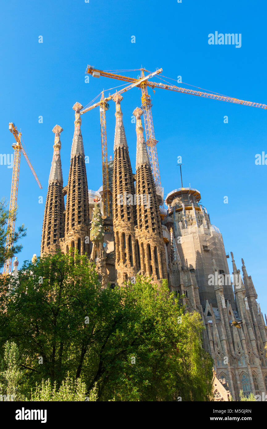 Nativity facade of La Sagrada Familia the impressive cathedral