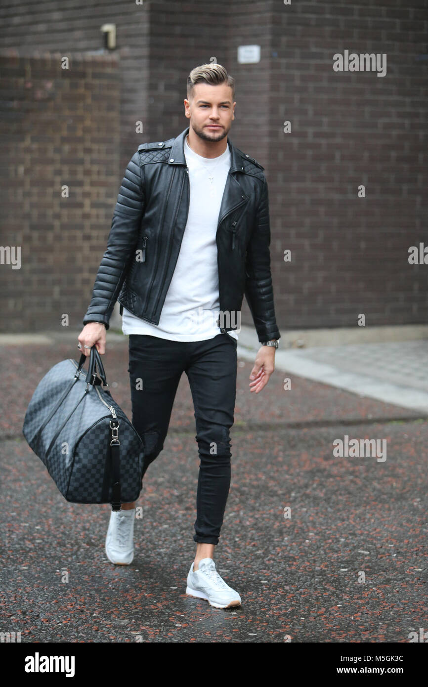 Olivia Attwood and Chris Hughes outside ITV Studios Featuring: Olivia