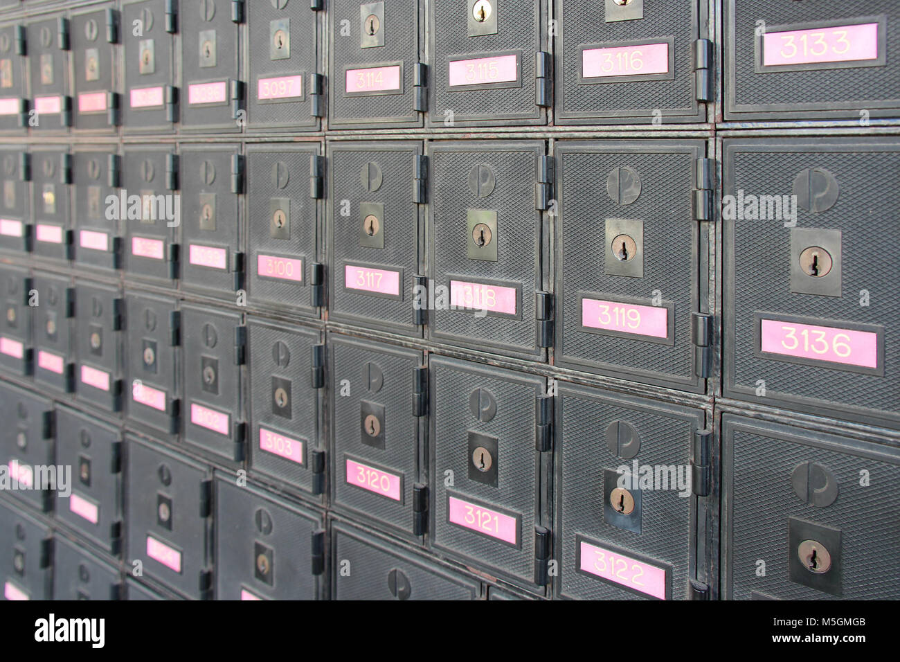 letter boxes (?) in Melbourne (Australia Stock Photo Alamy