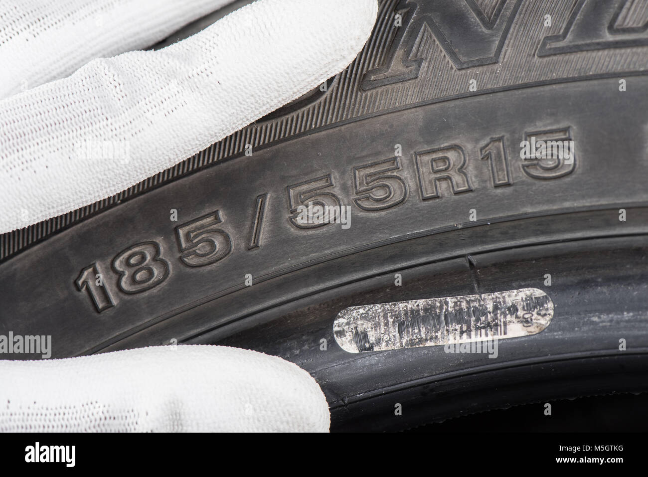 closeup details of car tire, sidewall information Stock Photo Alamy