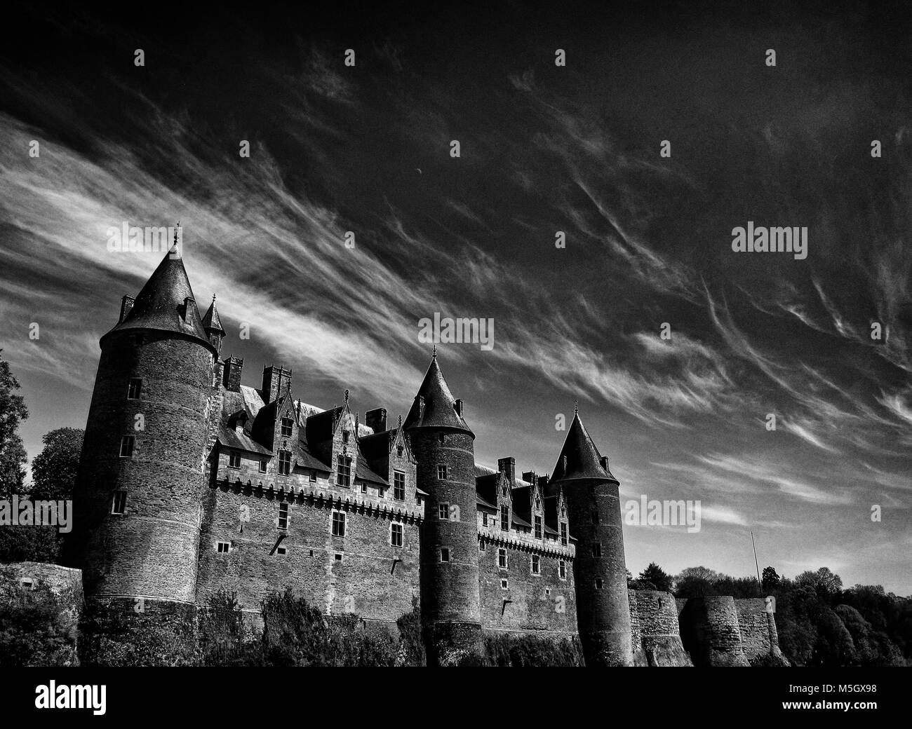 Josselin Chateau, France - Stock Image