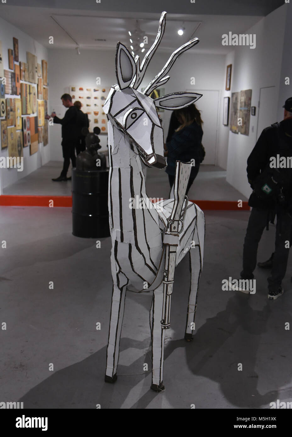 Los Angeles, USA. 22nd Feb, 2018. Atmosphere at Bill Barminski 30 year Retrospective VIP preview party at Castelli Art Space in Los Angeles California on February 22, 2018. Credit: The Photo Access/Alamy Live News Stock Photo