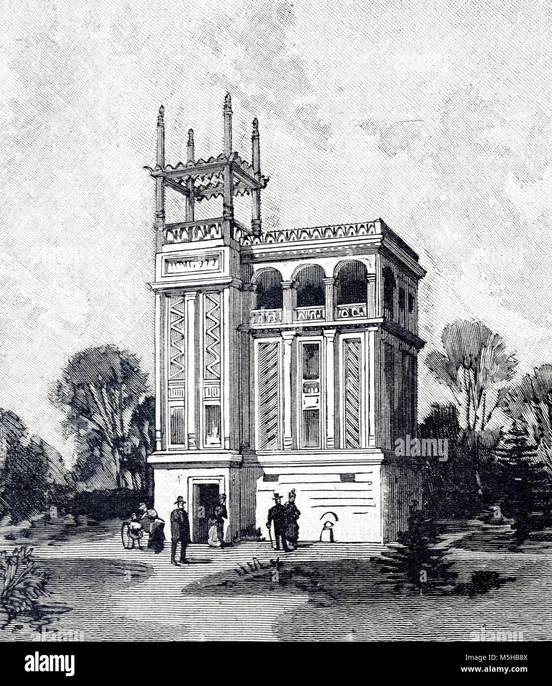 Recreation of a Phoenician House at the Universal Exposition