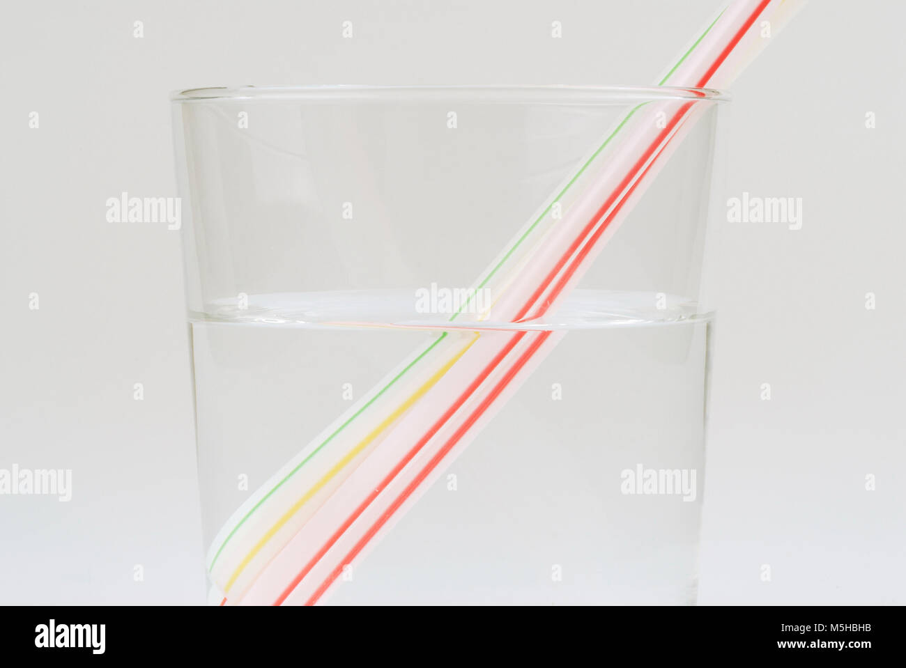 Refraction Glass With Straw High Resolution Stock Photography and